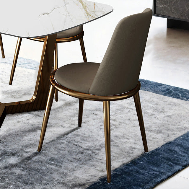 Norelli Side Chair, Gold/Taupe - view 2