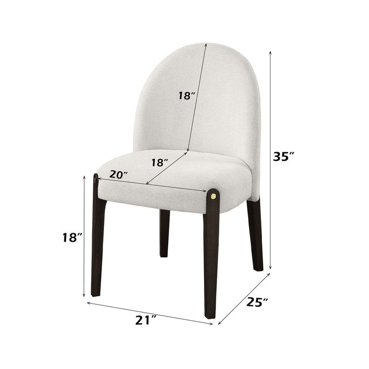 Clayten Side Chair (Set-2) – dimensions diagram