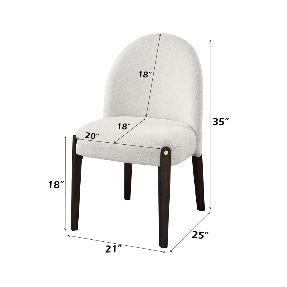 Clayten Side Chair (Set-2) – dimensions diagram
