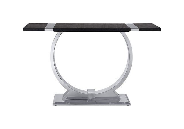 Horsham Sofa Table, Silver/Black - view 2