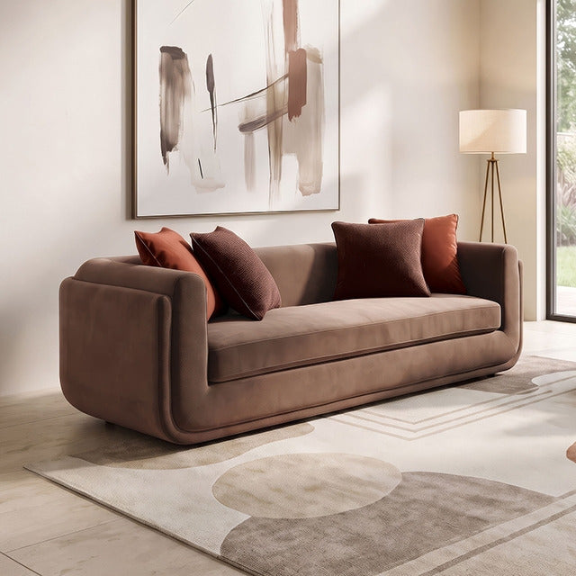 Yateley Sofa, Chocolate Brown - view 2