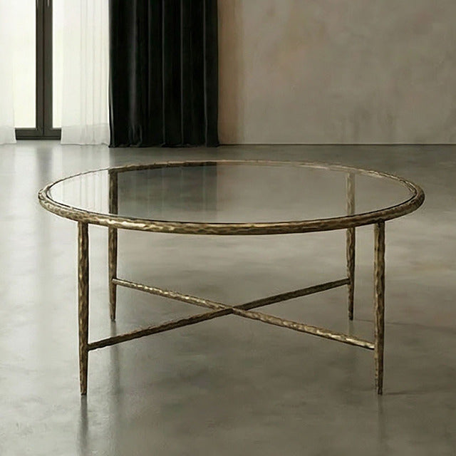 Talva Coffee Table, Matte Gold - view 3