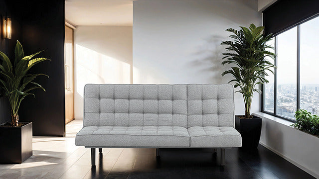 Naperville Futon Sofa, Light Gray - view 2
