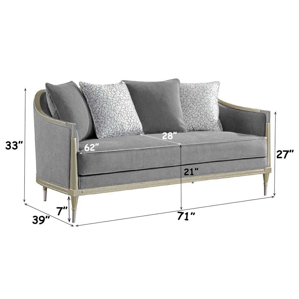 Fernando Loveseat with 4 Pillows