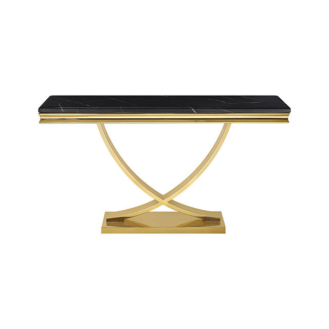 Wettingen Sofa Table, Black/Gold