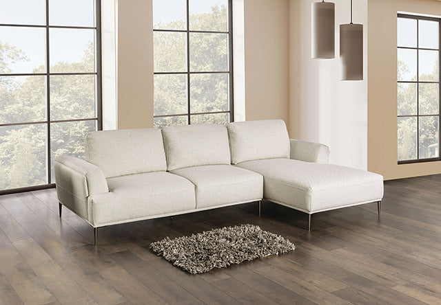 Gladbach Sectional, Right Chaise, Beige - view 2