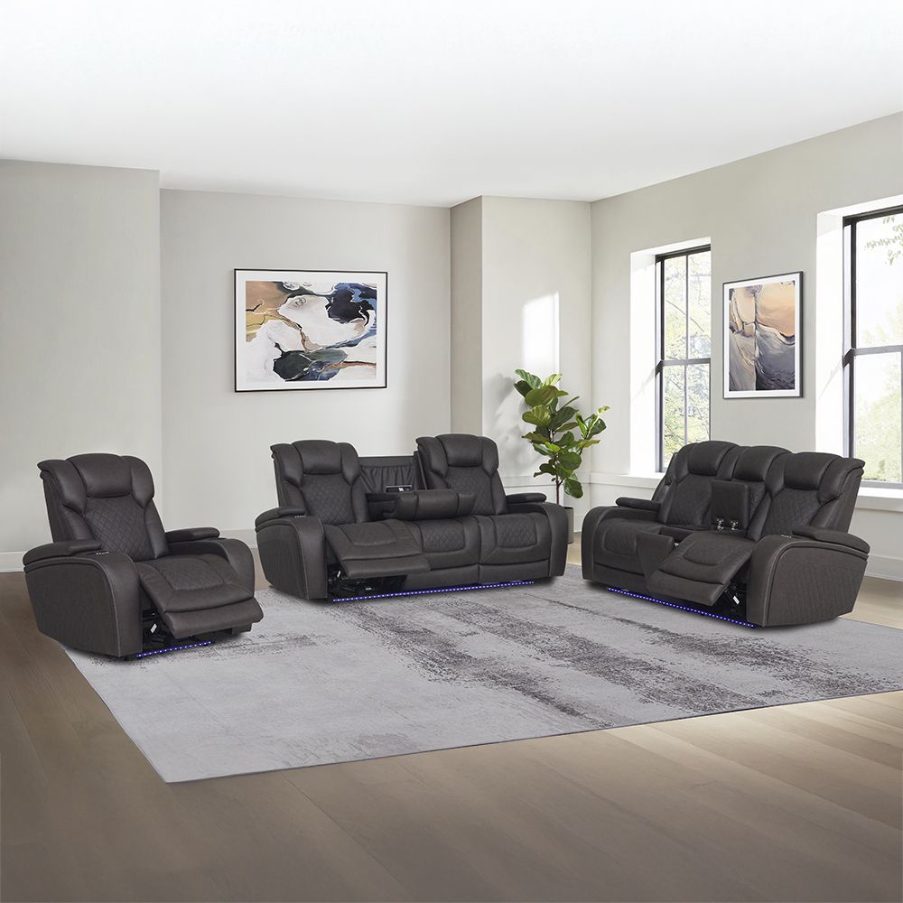 Wendell Power Motion Recliner w/Storage, USB & LED – view 2