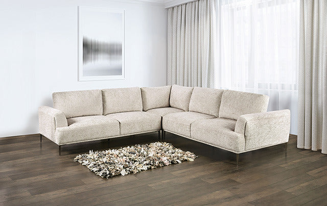 Gladbach Large L-Sectional, Light Brown - view 2