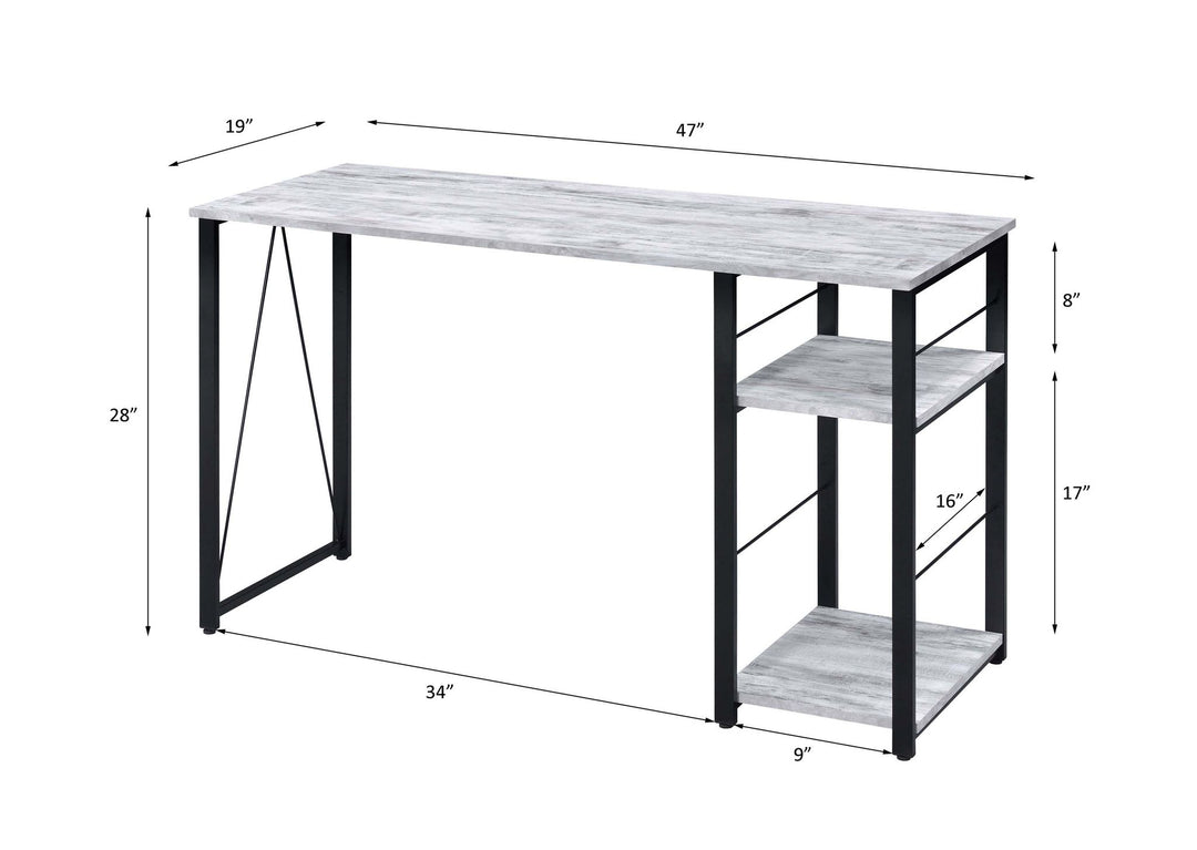 Vadna Writing Desk – line drawing
