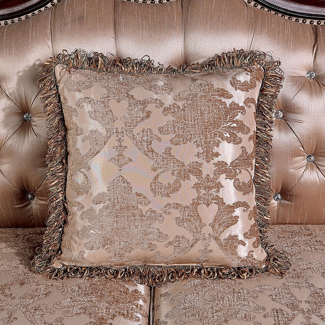 Veracruz Loveseat, Light Brown/Dark Cherry - view 5