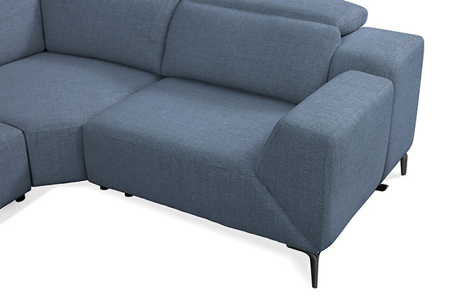 Melancton Power Sectional, Blue - view 3