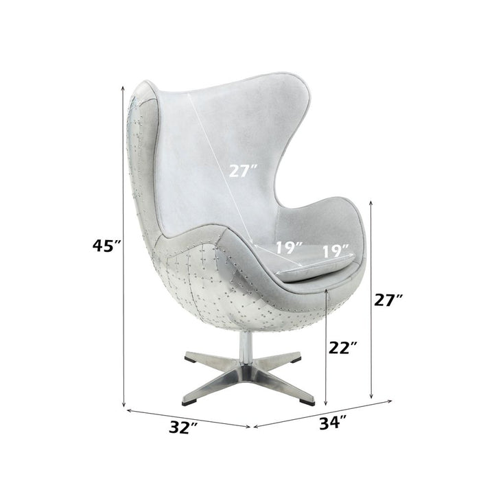 Brancaster Accent Chair W/Swivel – dimensions diagram