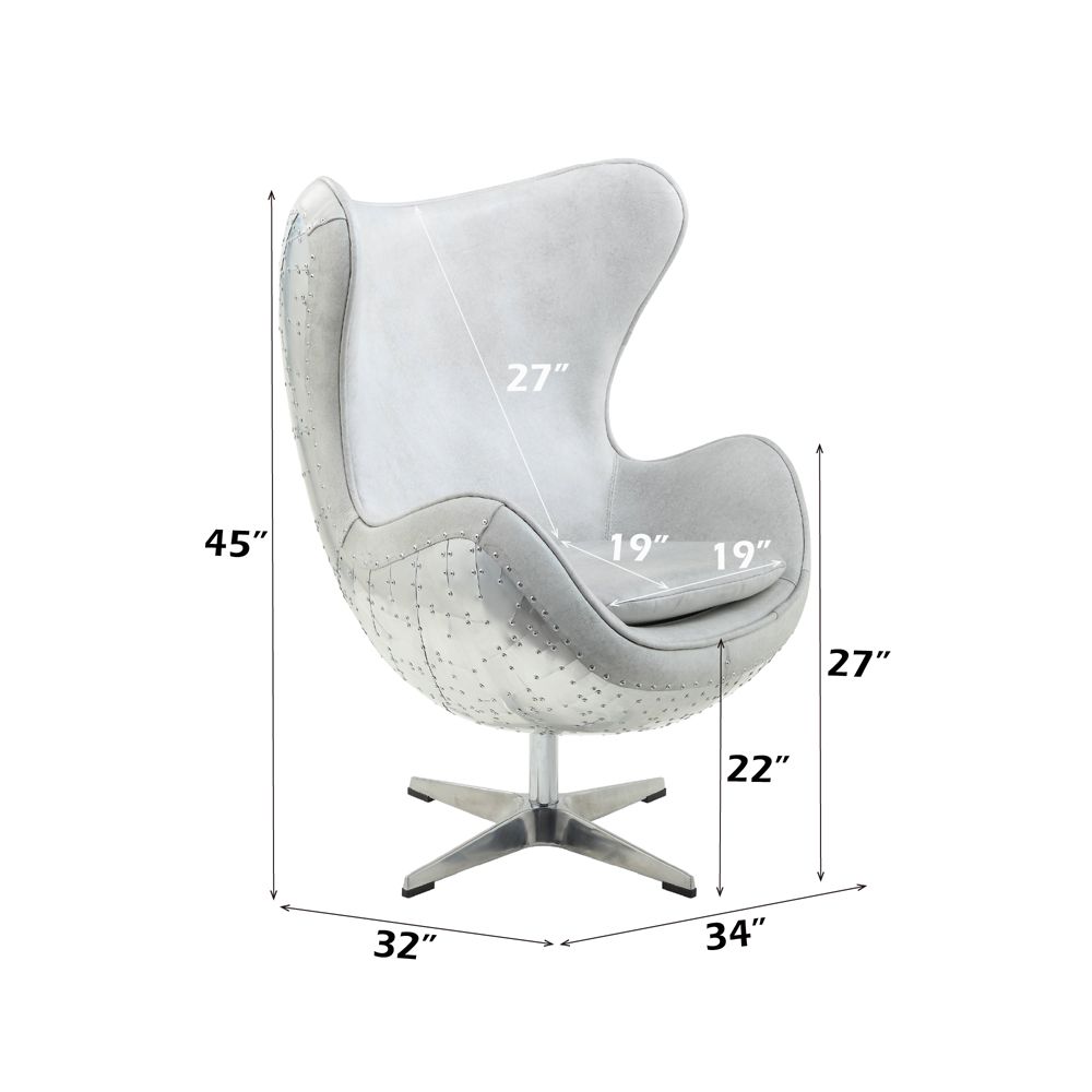 Brancaster Accent Chair W/Swivel – dimensions diagram