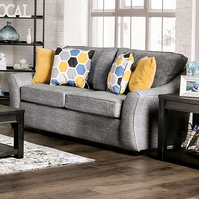 Jarrow Loveseat, Light Gray