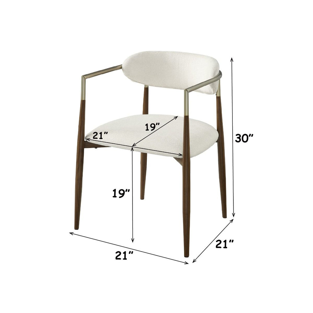 Clayten Arm Chair (Set-2) – dimensions diagram
