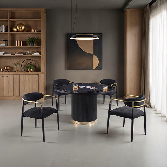 Frascone 5 Pc. Dining Table Set, Black - view 2