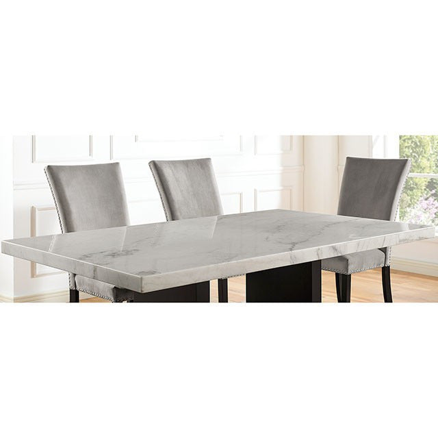 Kian 7 Pc Dining Table Set, Black/White - view 4