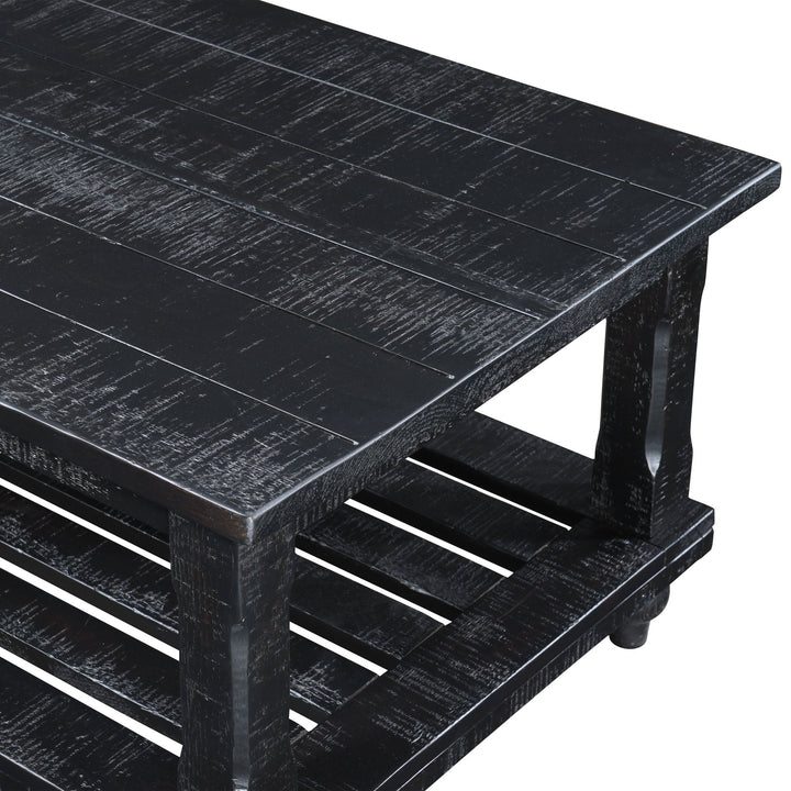 Cade 3 Piece Occasional Set- 1 Coffee &amp; 2 End Tables - Black