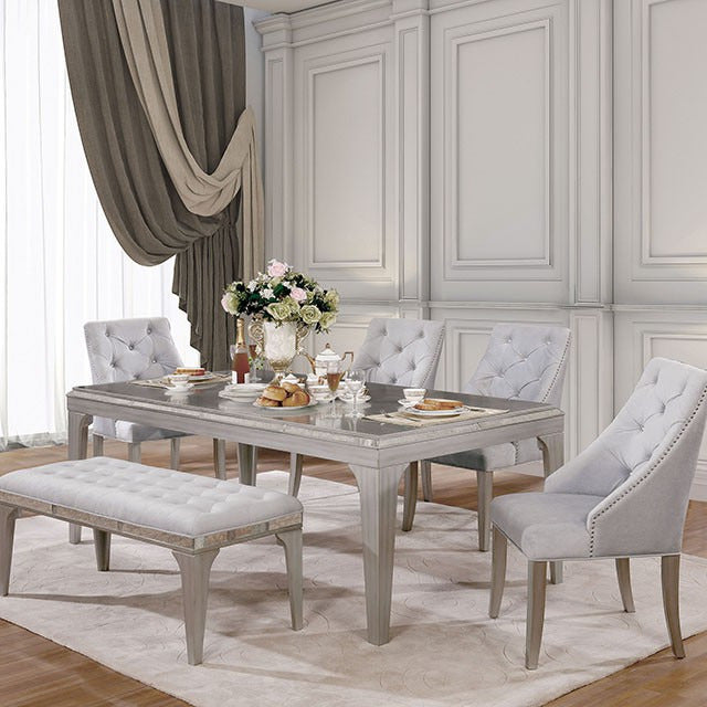 Diocles 6 Pc Dining Table Set W/ Bench