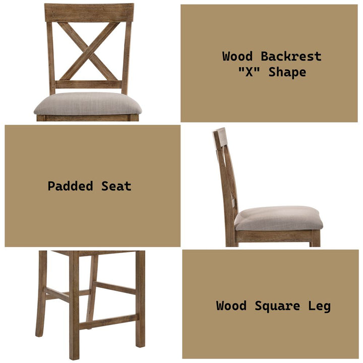 Martha II Counter Height Chair (Set-2) – features callout