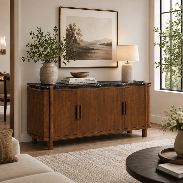 Estella Server w/Marble Top