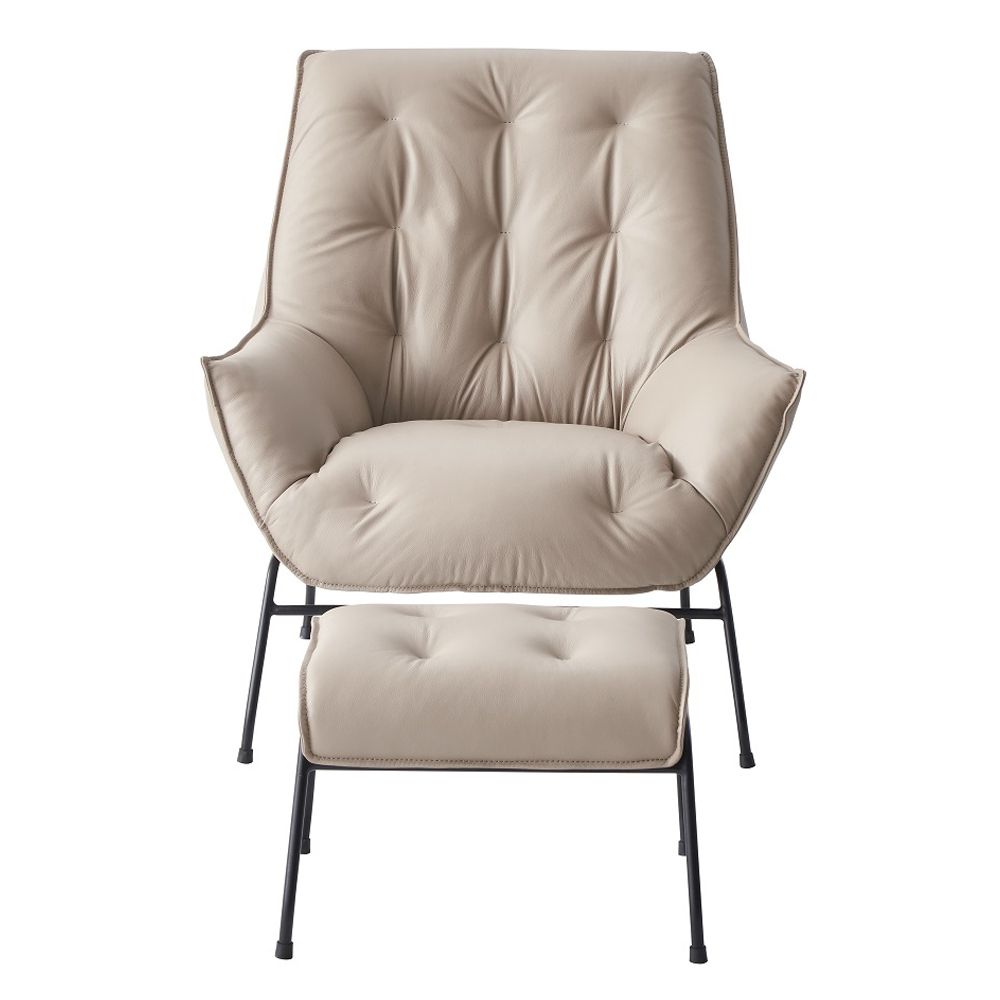 Zusa Accent Chair & Ottoman – view 3