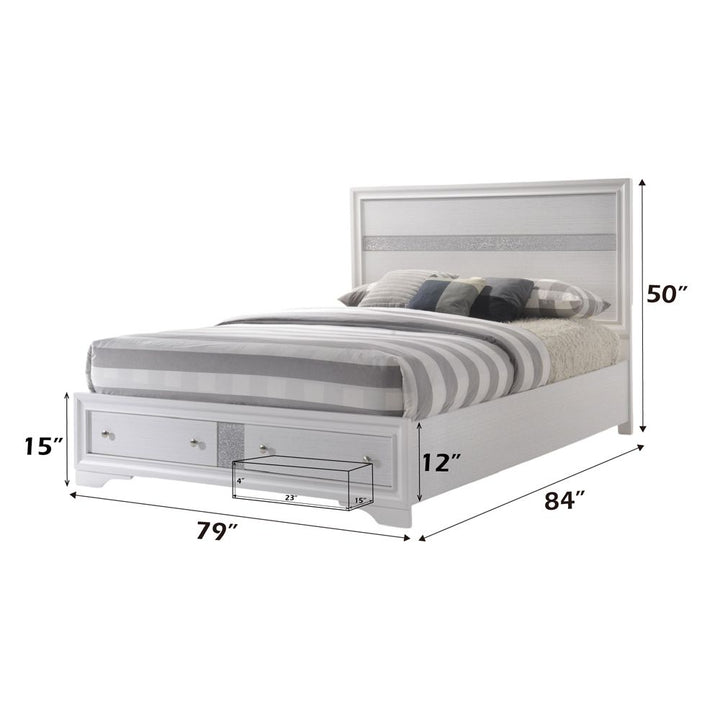 Naima Eastern King Bed with Storage