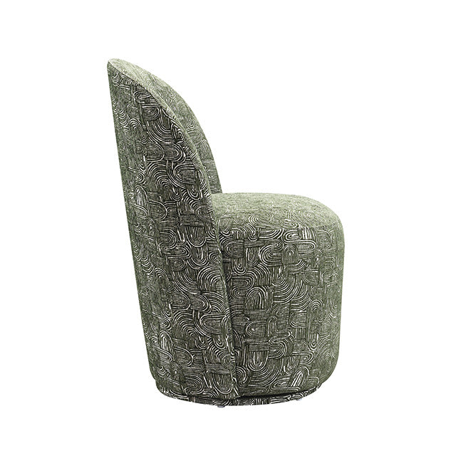 Vara Dining Swivel Chair, Olive Green - view 2
