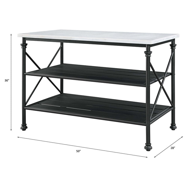 Brahm Kitchen Island – line drawing