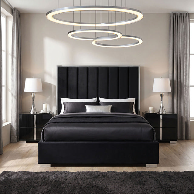 Nespoli Bed, Black/Chrome - view 5