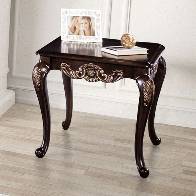 Palencia End Table, Dark Cherry