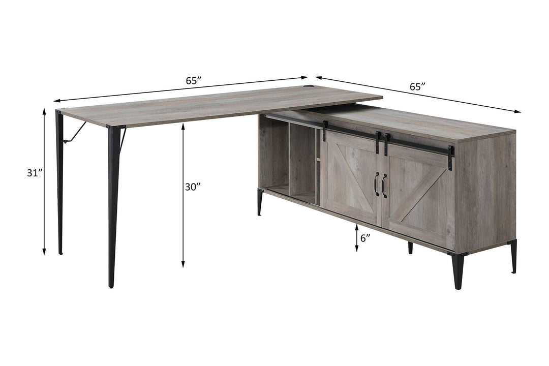 Zakwani Writing Desk – line drawing