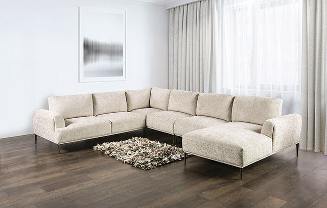 Gladbach J-Shaped Sectional, Light Brown - view 2