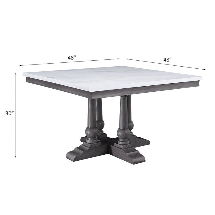 Yabeina Square Dining Table – line drawing