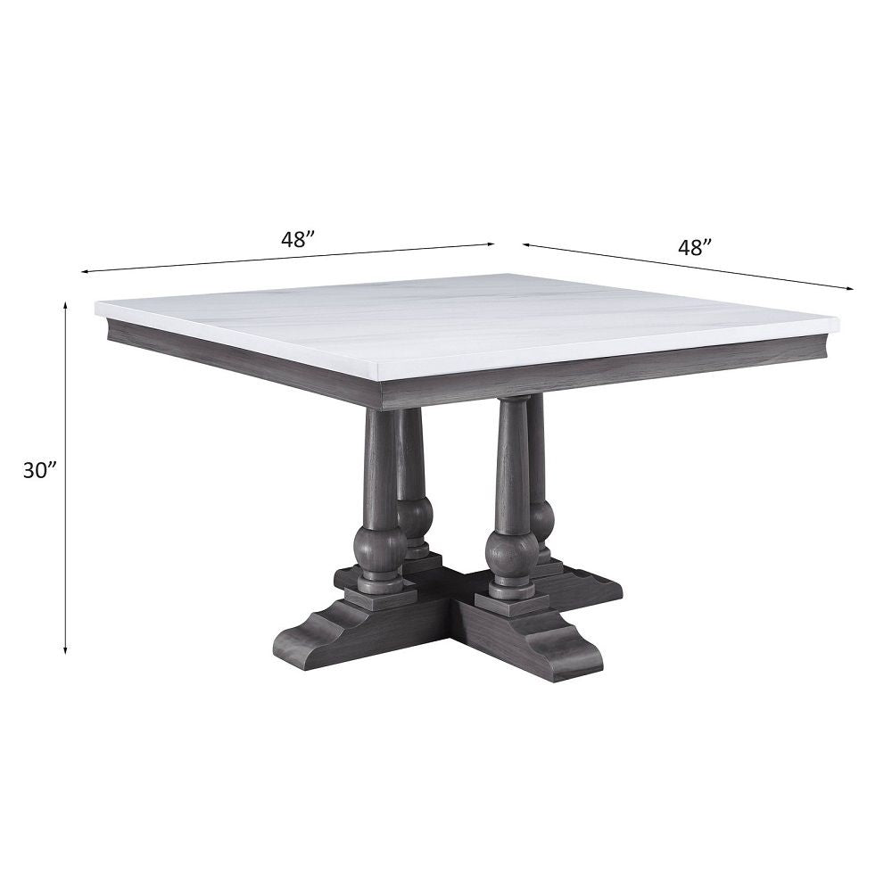 Yabeina Square Dining Table – line drawing