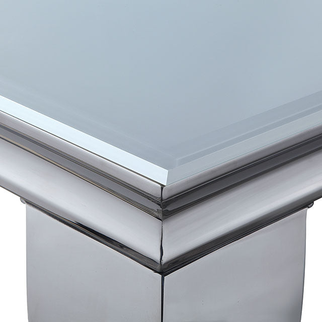 Neuveville Dining Table, White/Chrome - view 3