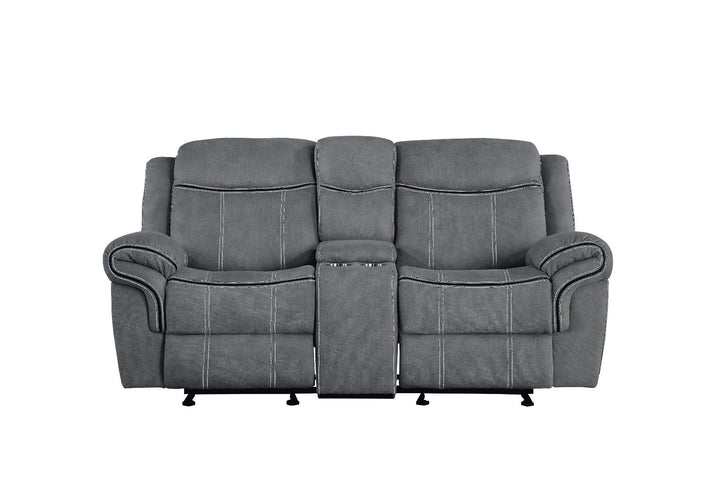 Zubaida Motion Loveseat &amp; Console with USB