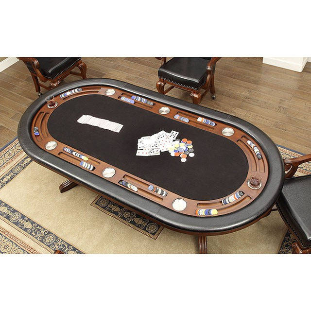 Melina 7 Pc Dining Table Set, Brown Cherry - view 4