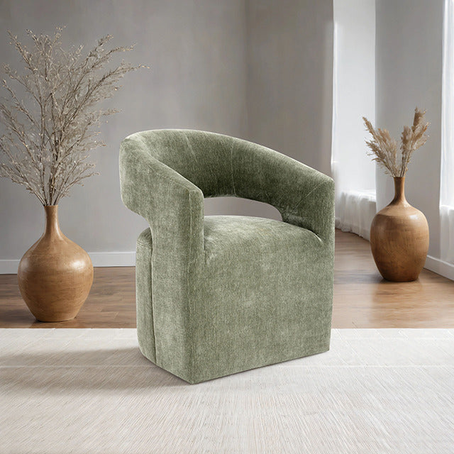 Tresa Arm Chair with Casters, Green - view 7