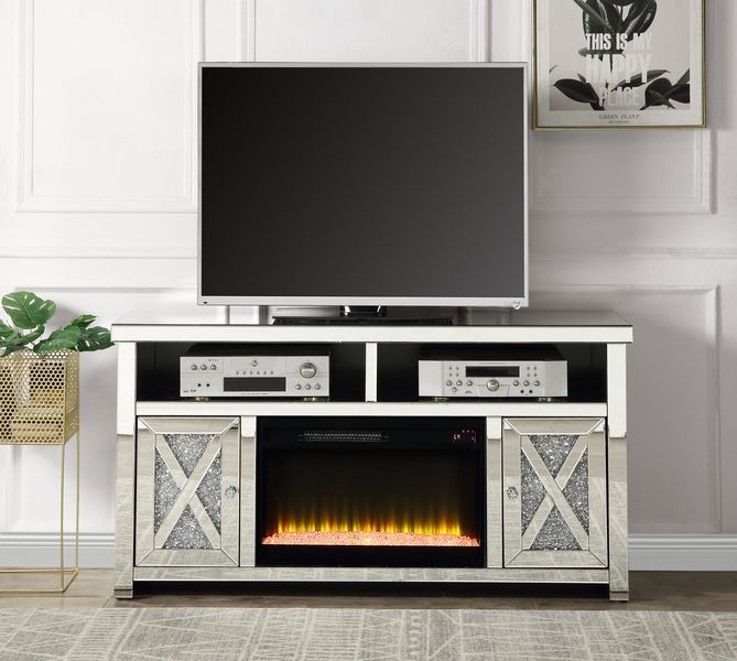 Noralie TV Stand with Fireplace