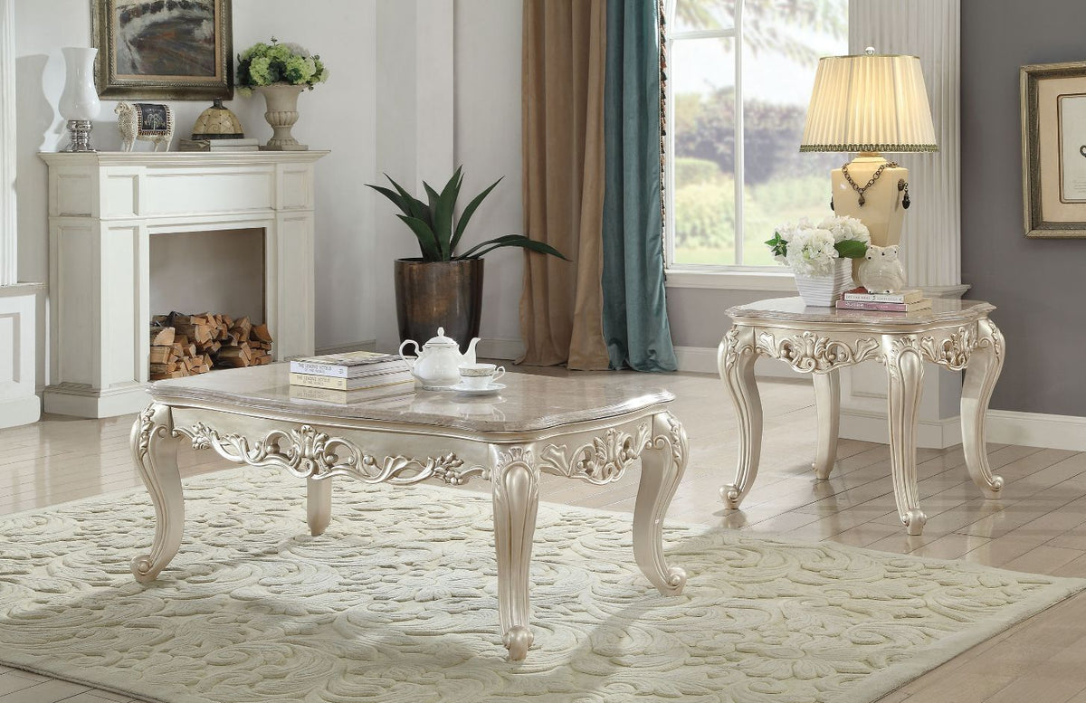 Gorsedd Coffee Table with Marble Top