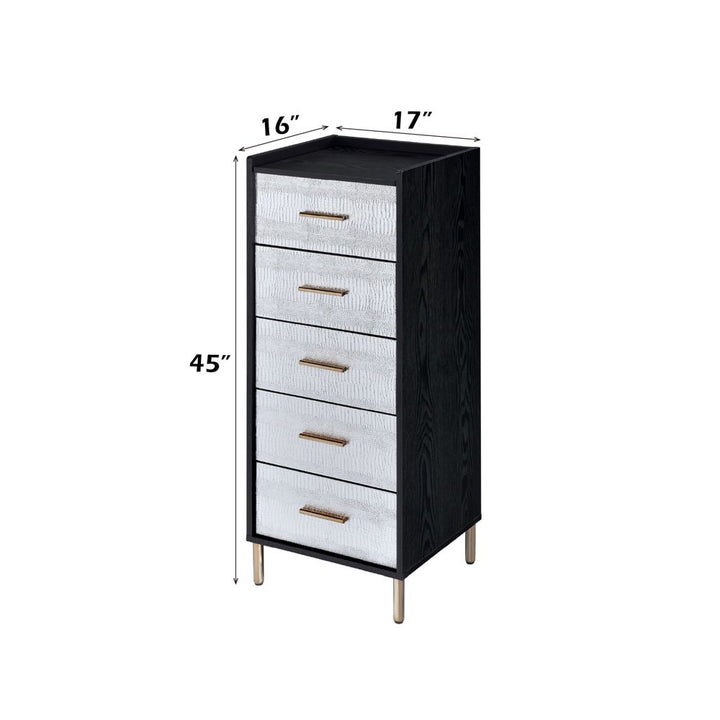 Myles Jewelry Armoire – dimensions diagram