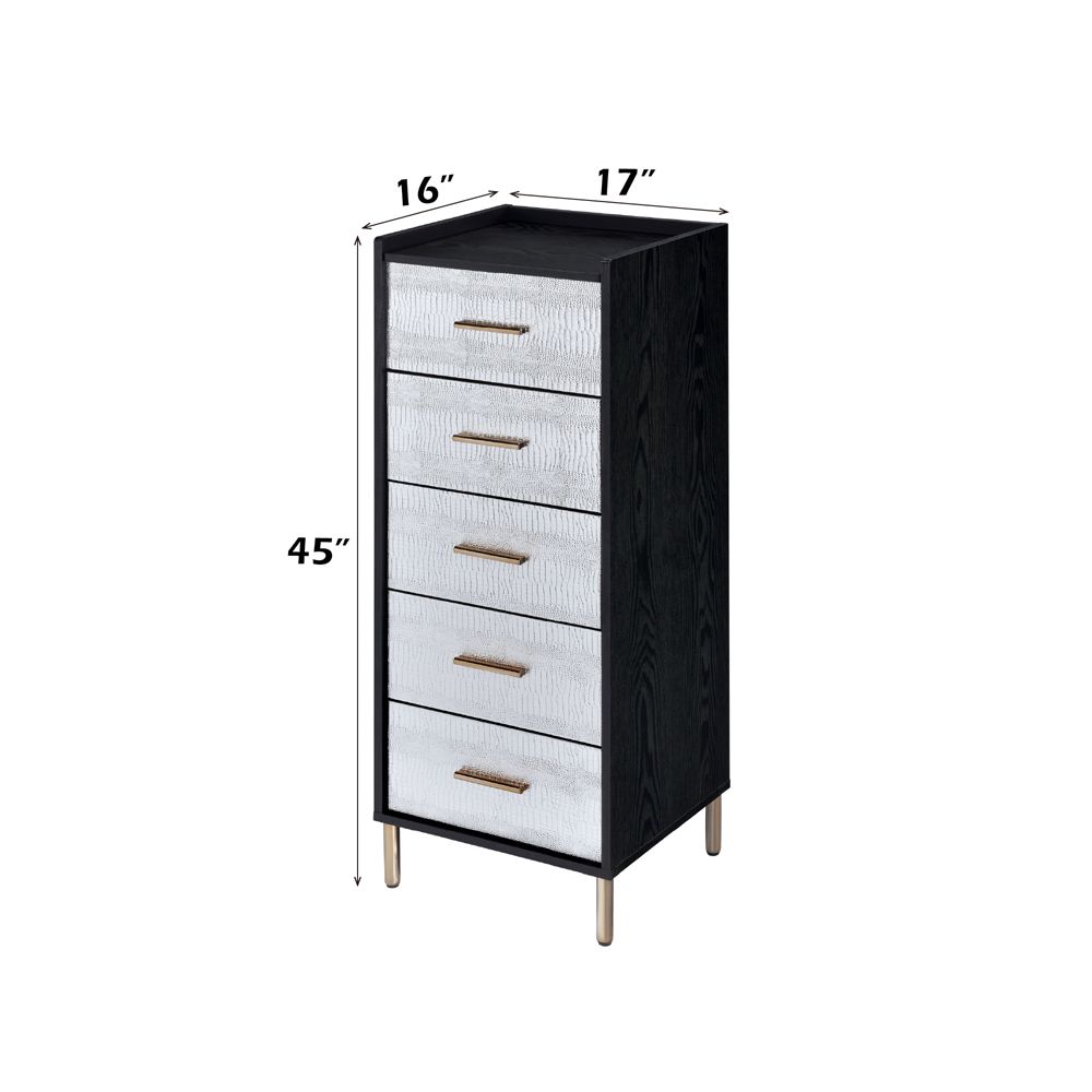 Myles Jewelry Armoire – dimensions diagram