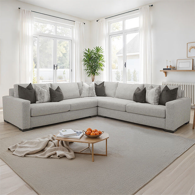 Nerone Sectional, Light Gray