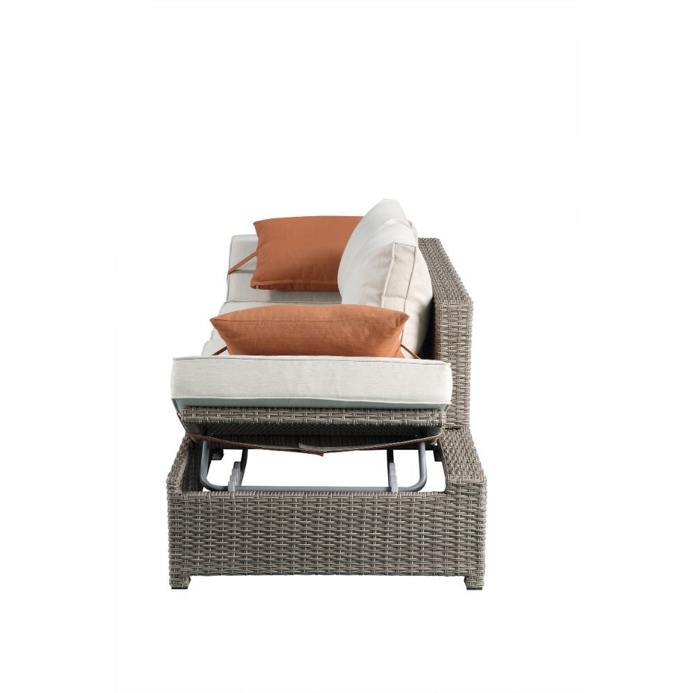 Salena Patio Sofa W/2 Pillows & Ottoman – view 7