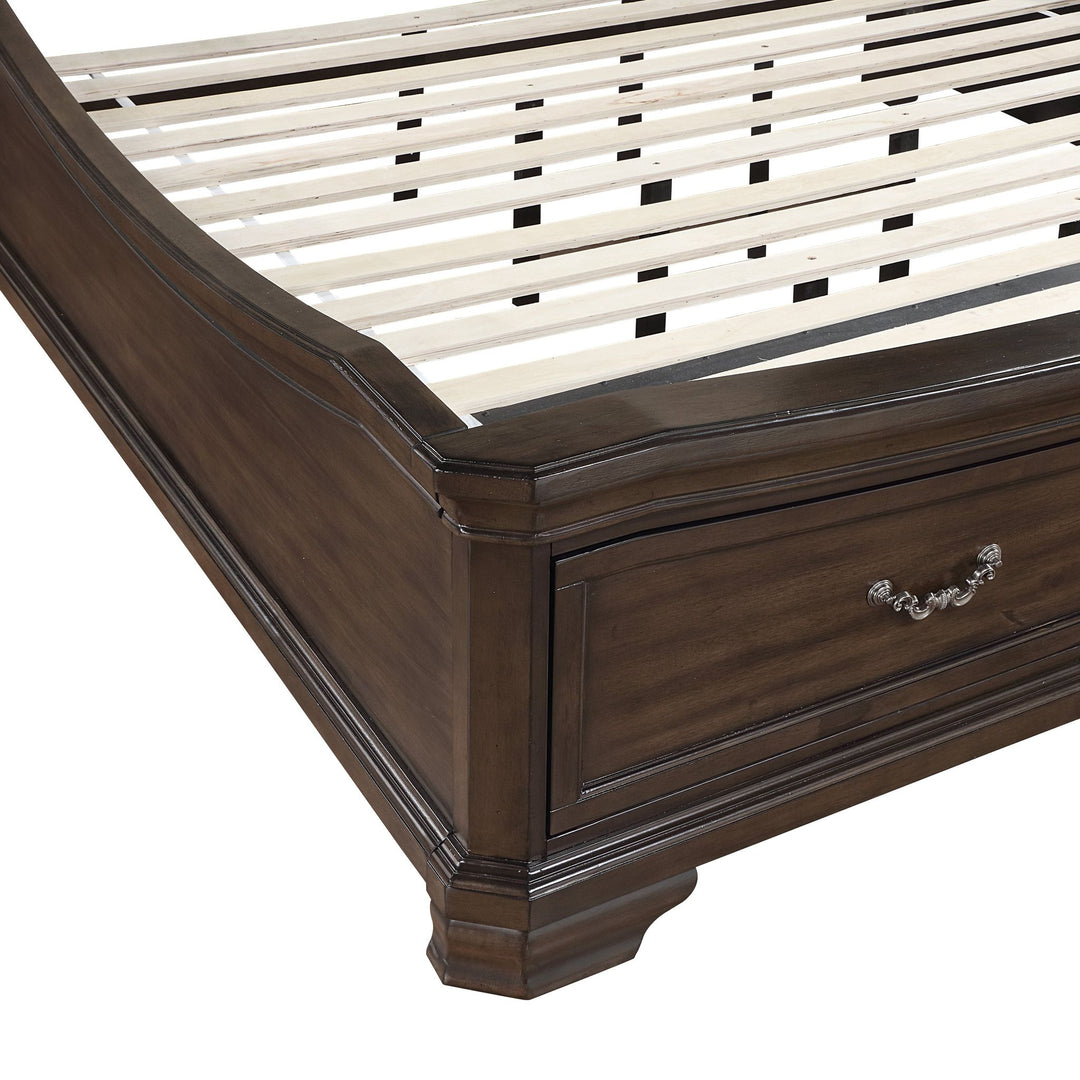 Lyndhurst 6''6" K Stg Footboard & Slats- Walnut