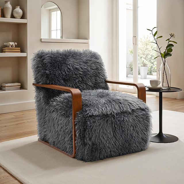 Elardo Accent Chair, Charcoal Gray - view 5