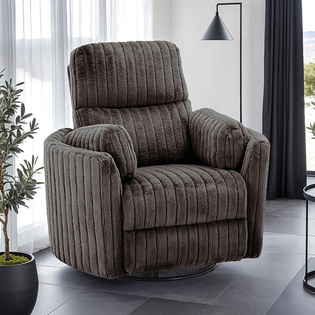 Belper Power Glider Recliner W/ Swivel, Chocolate Brown