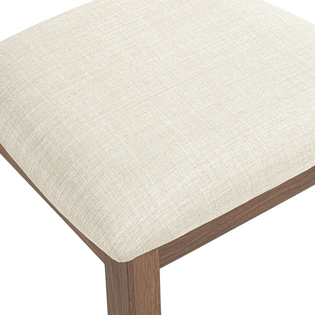 Oberto Side Chair, Walnut/Beige - view 7