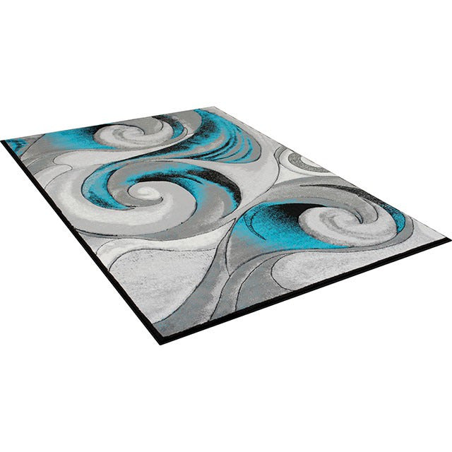Niksar Area Rug, Turquoise - view 3